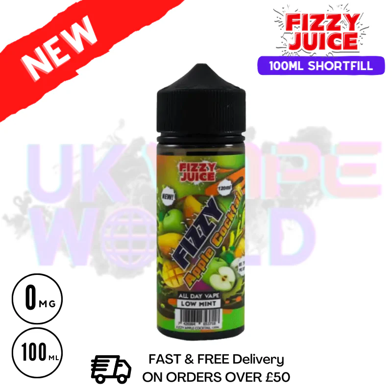 Apple Cocktail Fizzy Juice 100ml E-Liquid - £7.89
