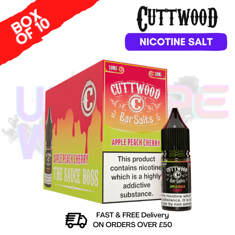 Apple Peach Cherry Cuttwood Bar Salt BOX OF 10