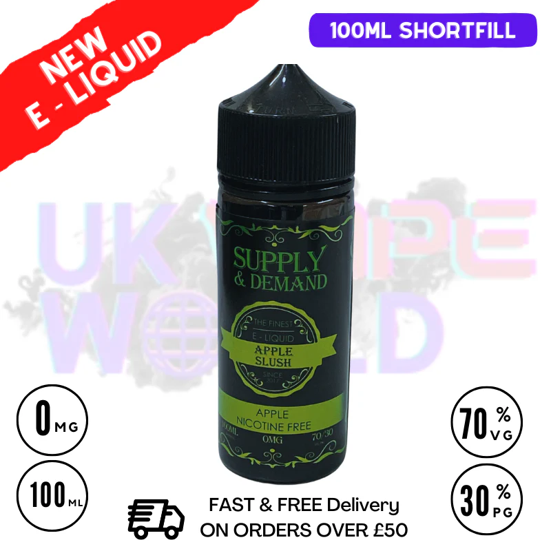 Apple Supply & Demand 100ml Shortfill Eliquid