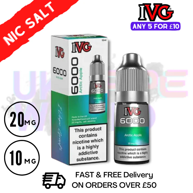 Arctic Apple IVG 6000 Nic Salt E-Liquid