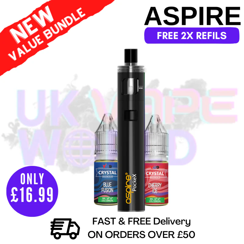 Aspire Pockex Black AIO Vape Pen Starter Kit | Cheapest