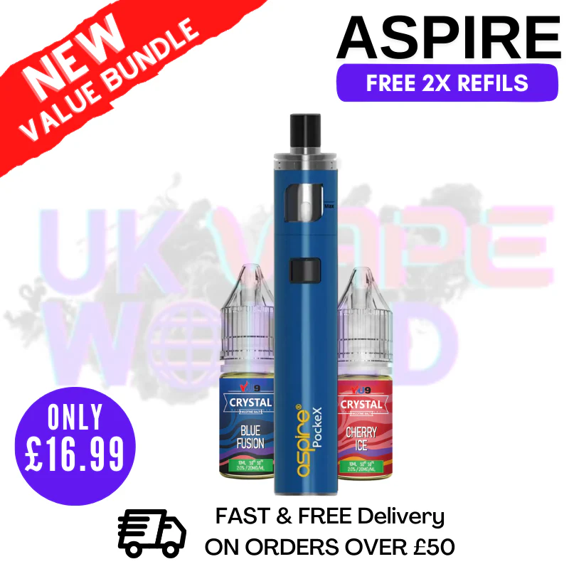 Aspire Pockex Blue AIO Vape Pen Starter Kit | Cheapest