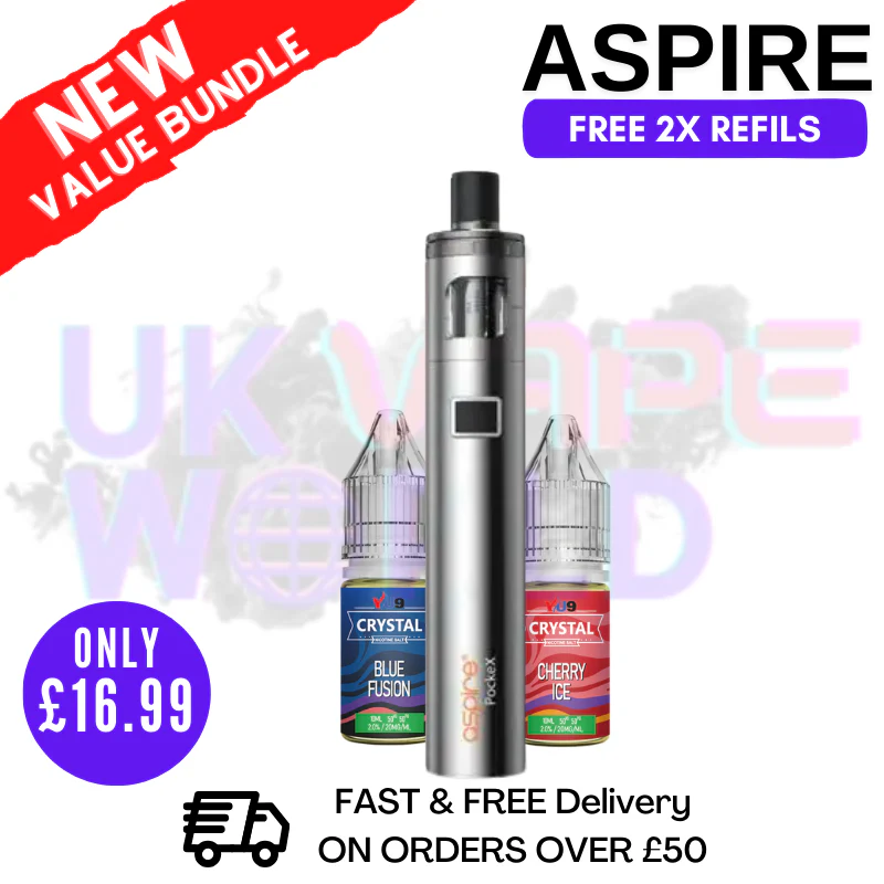 Aspire Pockex Stainless Steel AIO Vape Pen Starter Kit | Cheapest