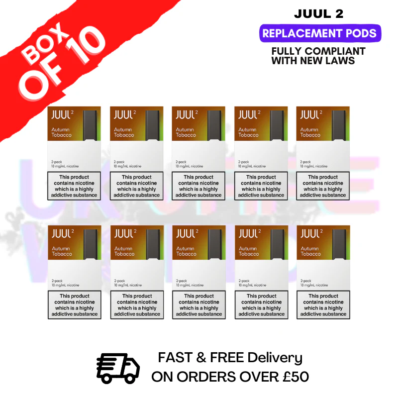 Autumn Tobacco Juul 2 Pods Box of 10 - £52.99