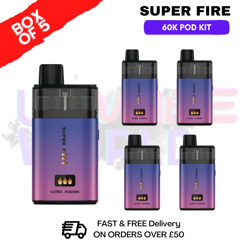 B-Gum Edition SuperFire 60K Ultra Fusion Box Of 5