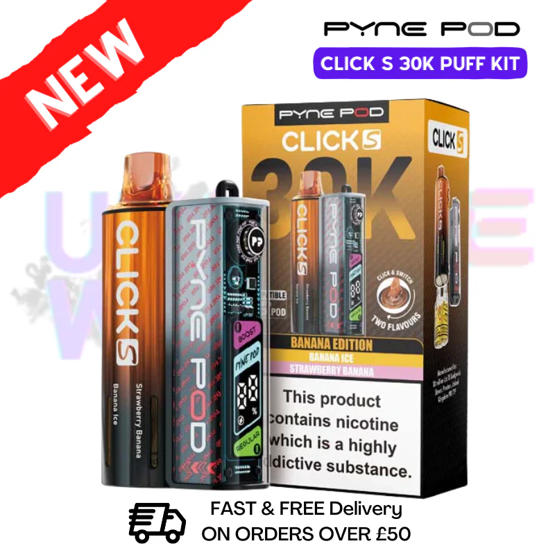 Banana Edition Pyne Pod Click S 30K Puff Kit