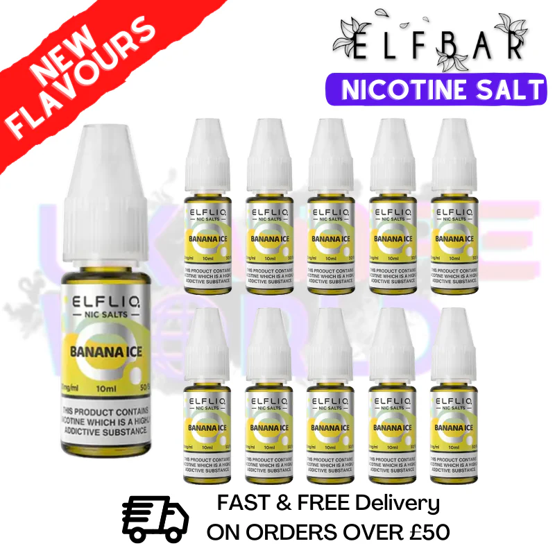 Banana ICE ElfLiq Nic Salt BOX OF 10