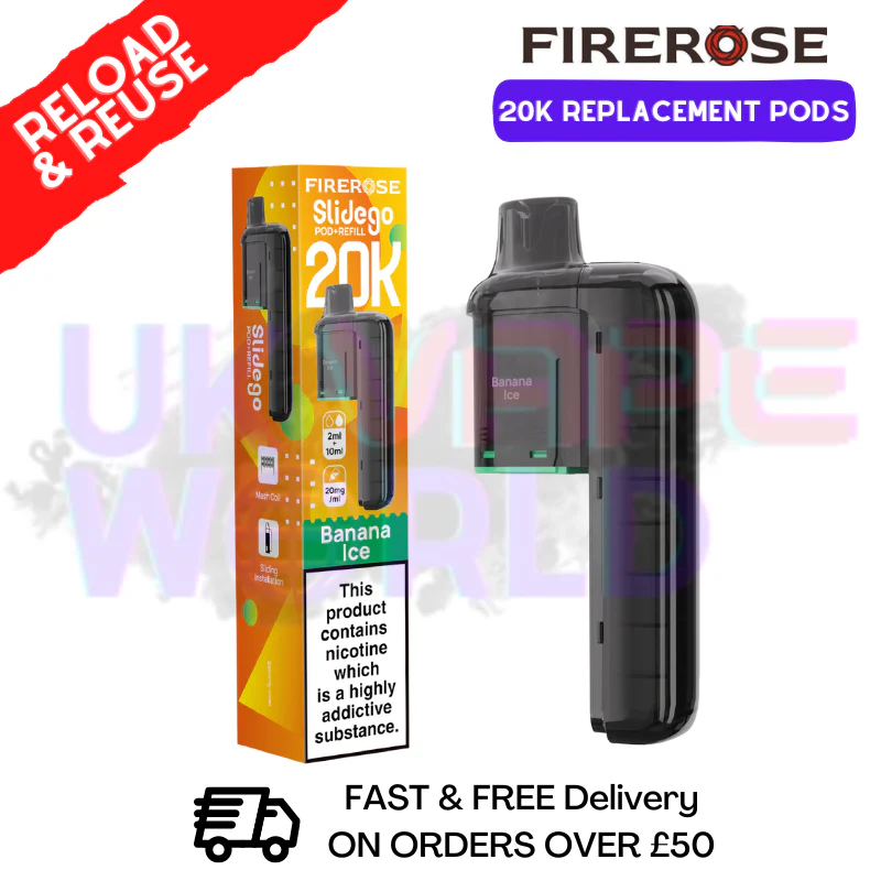 Banana ICE Firerose SlideGo 20K Replacement Pods