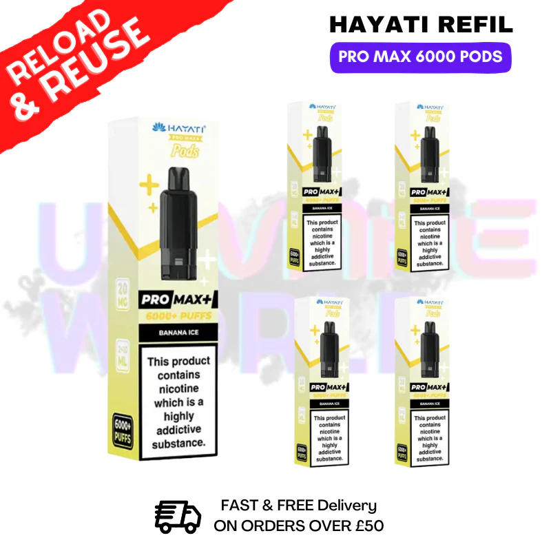 Banana ICE Hayati ProMax 6K Replacement Pods Box Of 5