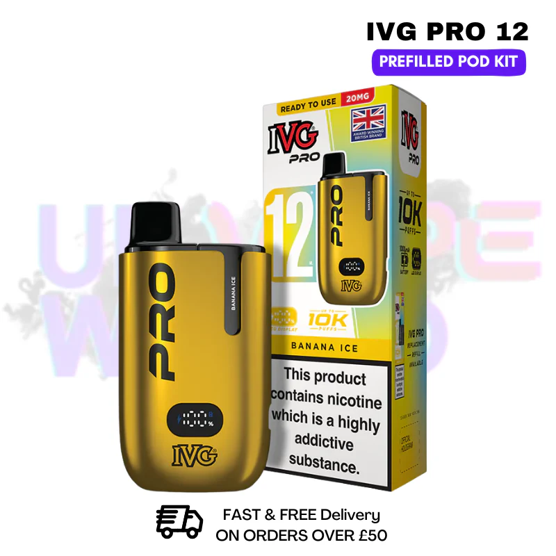 Banana ICE IVG Pro12 Prefilled Pod Kit