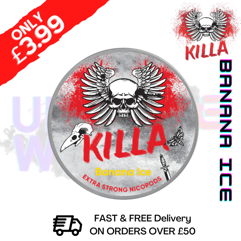 Banana ICE Killa Nicotine Pouches NicoPod Nic Pouch (16.5mg)