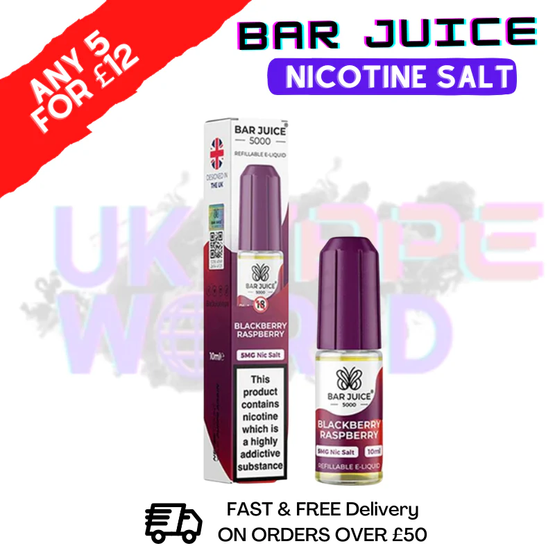 Bar Juice 5000 Nicsalt E-Juice Blackberry Raspberry Flavour