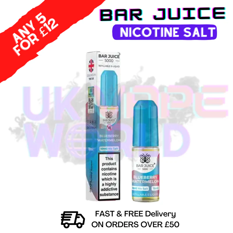Bar Juice 5000 Nicsalt E-Juice Blueberry Watermelon Flavour