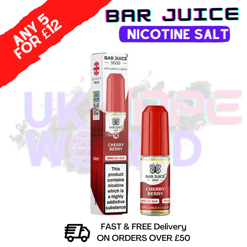 Bar Juice 5000 Nicsalt E-Juice Cherry Berry Flavour