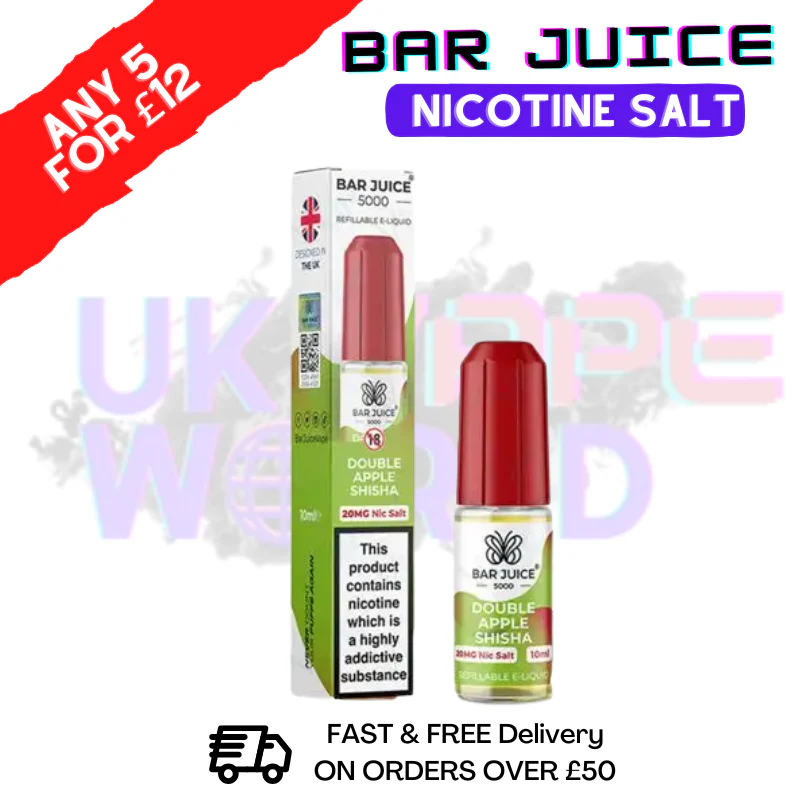 Bar Juice 5000 Nicsalt E-Juice Double Apple Shisha Flavour