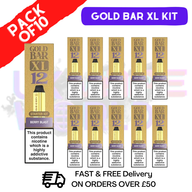 Berry Blast Gold Bar XL Prefilled KITS Box of 10