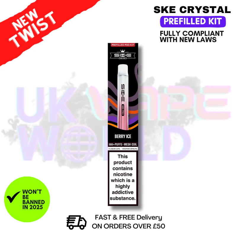 Berry ICE SKE CRYSTAL Bar Pro 600 Puff Prefilled Pod Kit
