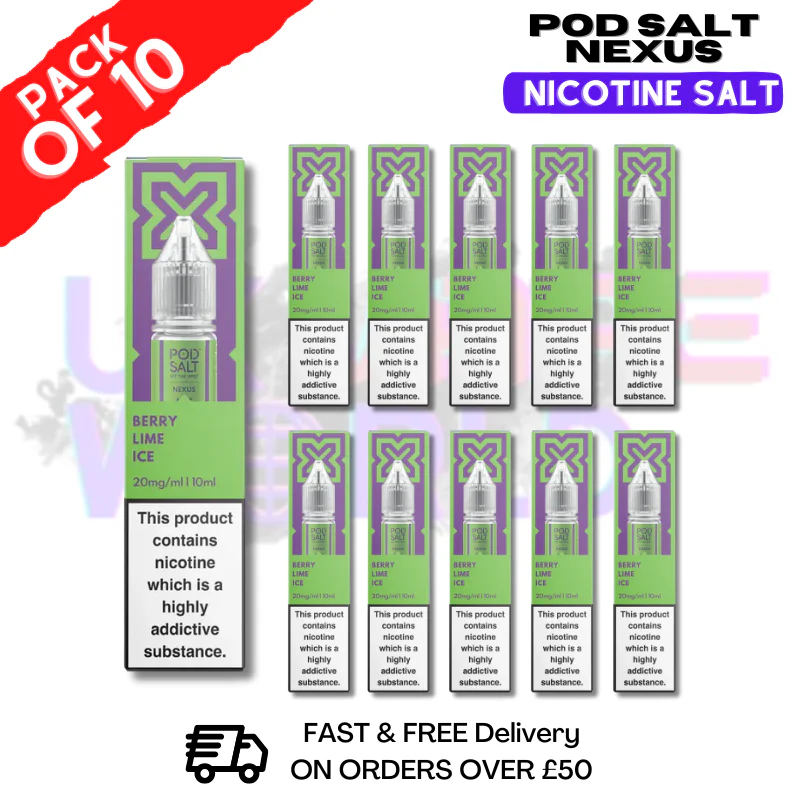 Berry Lime ICE Pod Salt Nexus Nic Salt Box Of 10