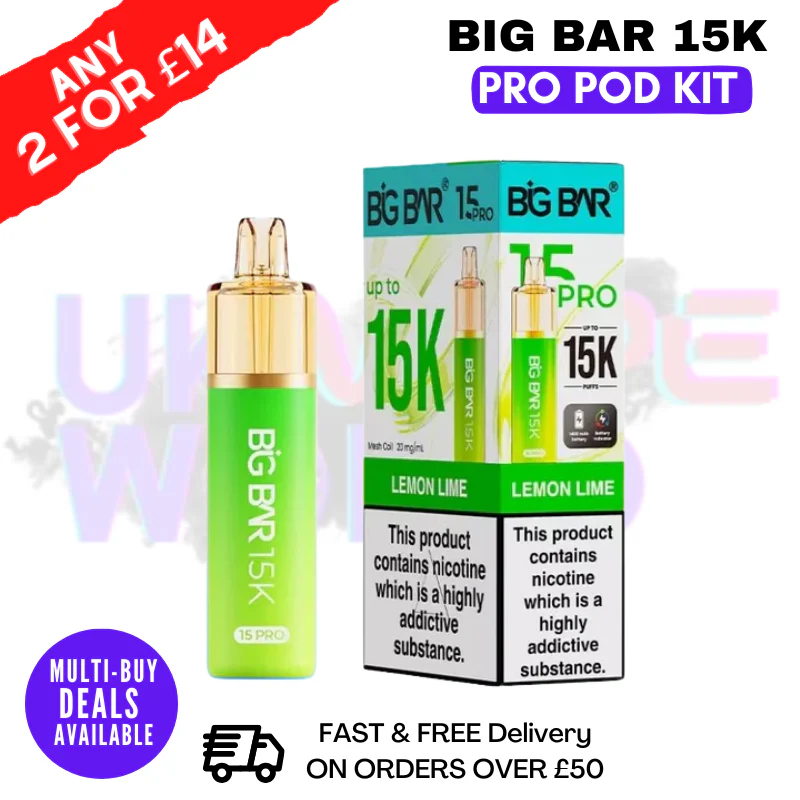 Big Bar 15K Pro 15000 Puff Pod Kit - Any 2 For £14 - Image 12