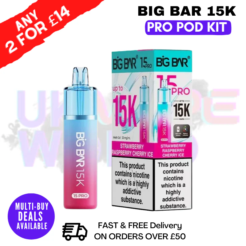 Big Bar 15K Pro 15000 Puff Pod Kit - Any 2 For £14 - Image 19