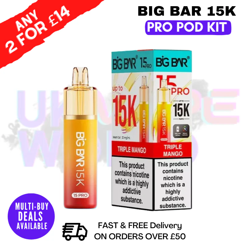Big Bar 15K Pro 15000 Puff Pod Kit - Any 2 For £14 - Image 20
