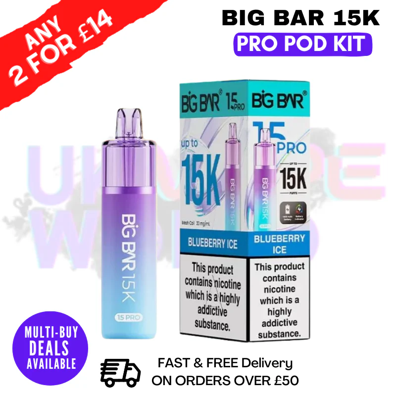 Big Bar 15K Pro 15000 Puff Pod Kit - Any 2 For £14 - Image 5