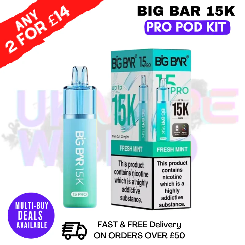Big Bar 15K Pro 15000 Puff Pod Kit - Any 2 For £14 - Image 8