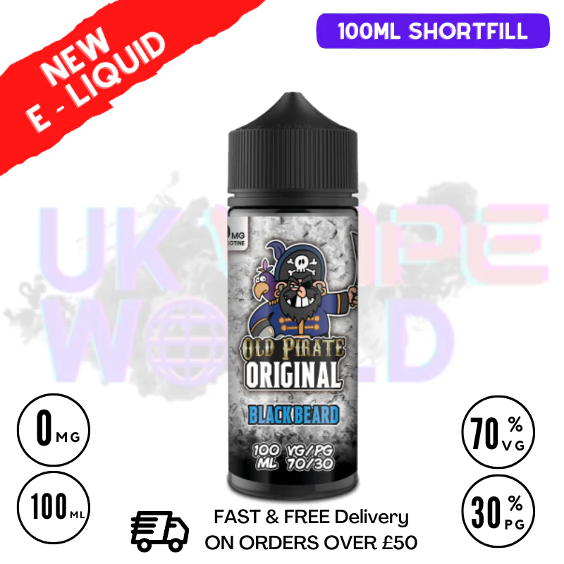 Black Beard Old Pirate Original 100ML Eliquid
