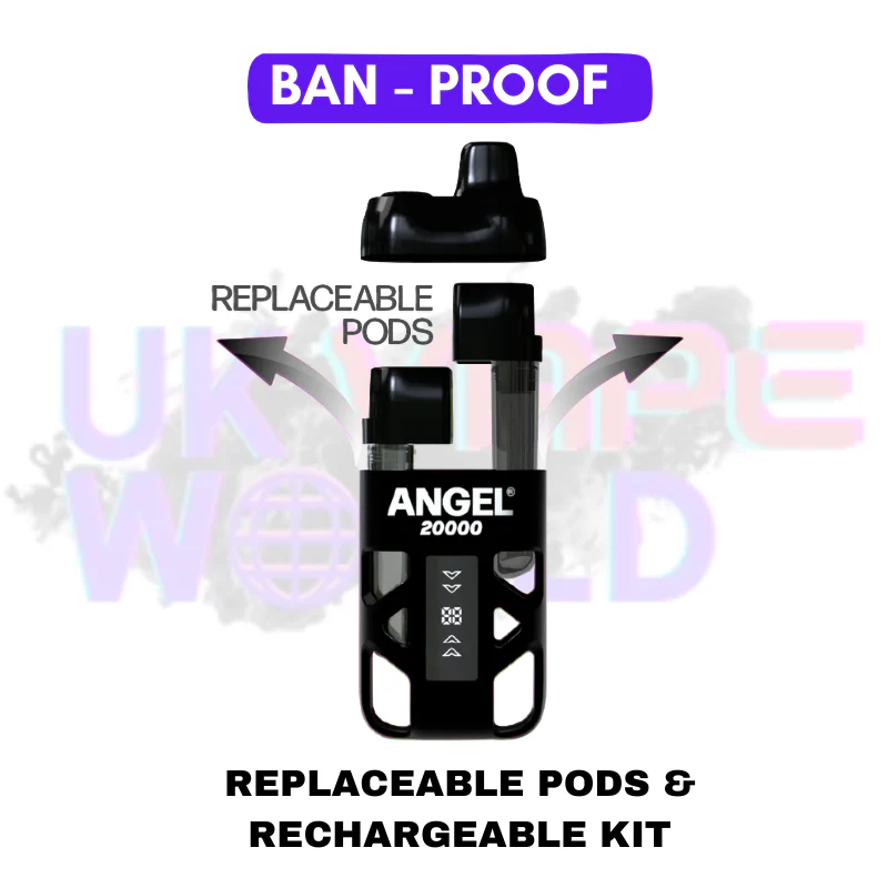 Black Edition Angel Bar 20K Puff Twist Prefilled Pod Kit - Image 2