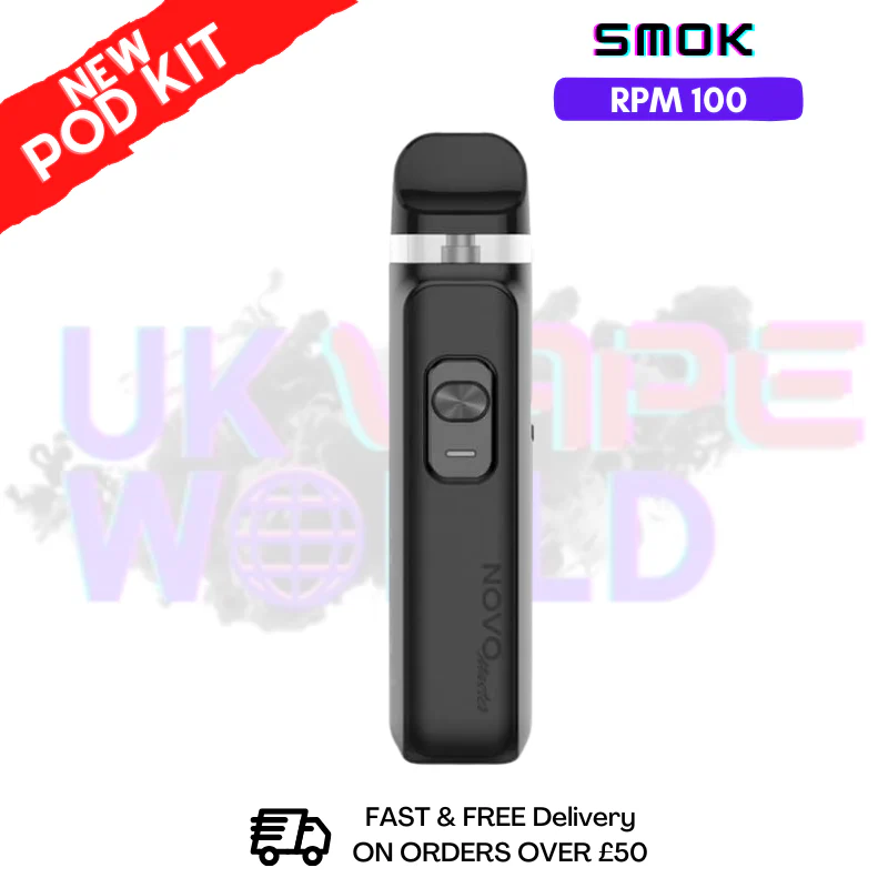 Black Gunmetal Smok Novo Master 30K Pod Kit + Free Nic Salt (PRICE £12.99)