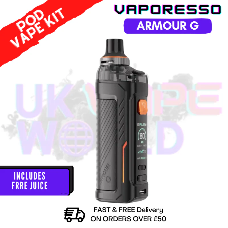 Black Vaporesso Armour G Pod Kit + Free 100ML
