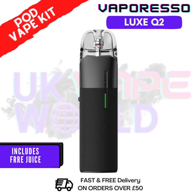 Black Vaporesso Luxe Q2 Pod Kit + Free 100ML