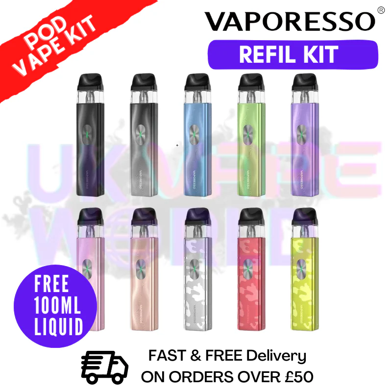 Vaporesso Xros 4 Pod Vape Kit + Free 100ML Eliquid