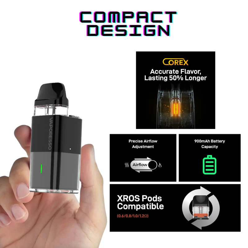 Black Xros Cube Refillable Pod Vape Kit - Image 2
