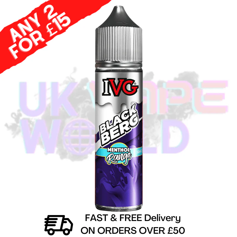 Blackberg IVG Shortfill Juice 50ML Eliquid - MENTHOL RANGE