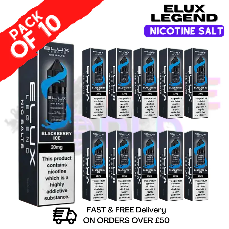 Blackberry ICE Elux Legend Nic Salt BOX OF 10