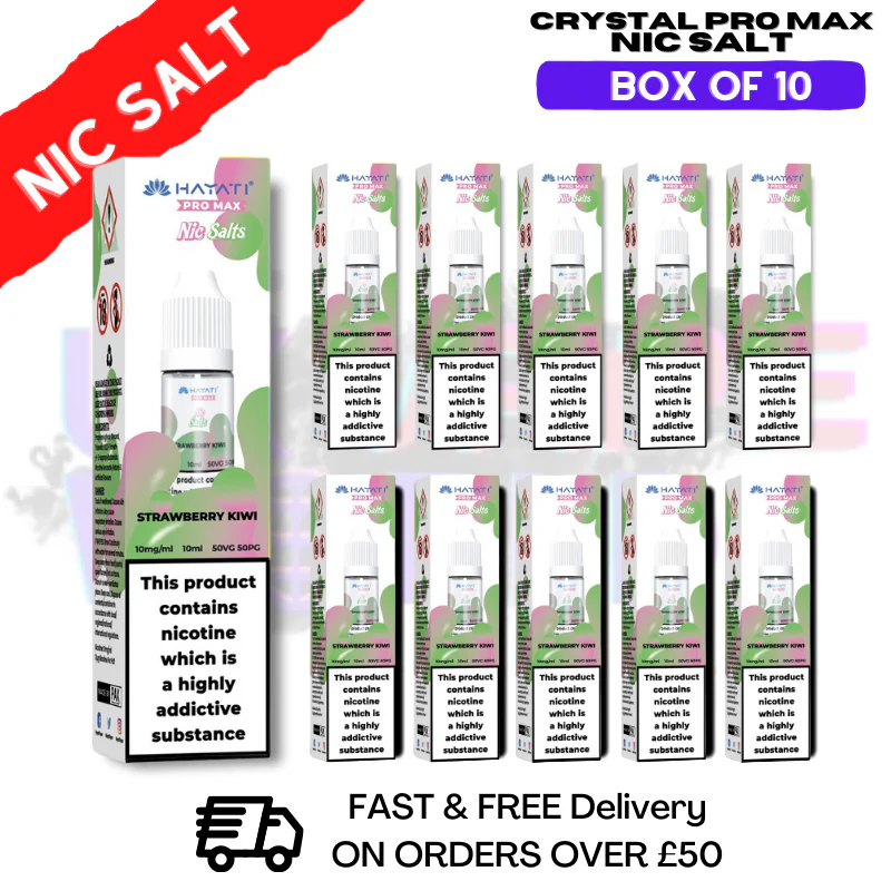 Strawberry GB Hayati Crystal Bar Pro Max Box Of 10 Nic Salts