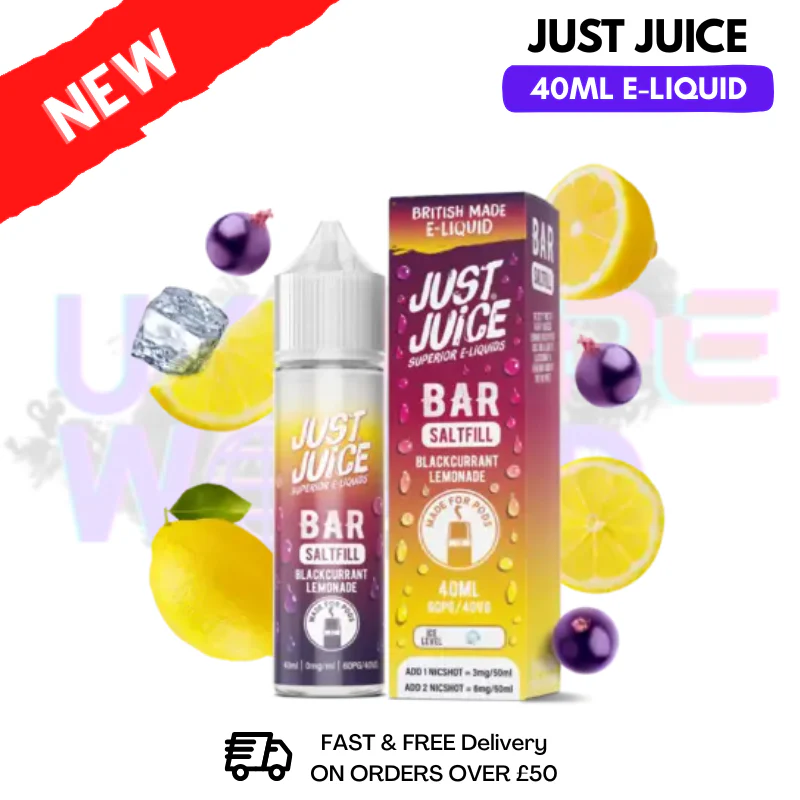 Blackcurrant Lemonade Just Juice 40ml Saltfill E-Liquid