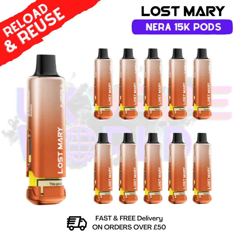 Blackcurrant Mango Lost Mary Nera15K REFIL Box OF 10