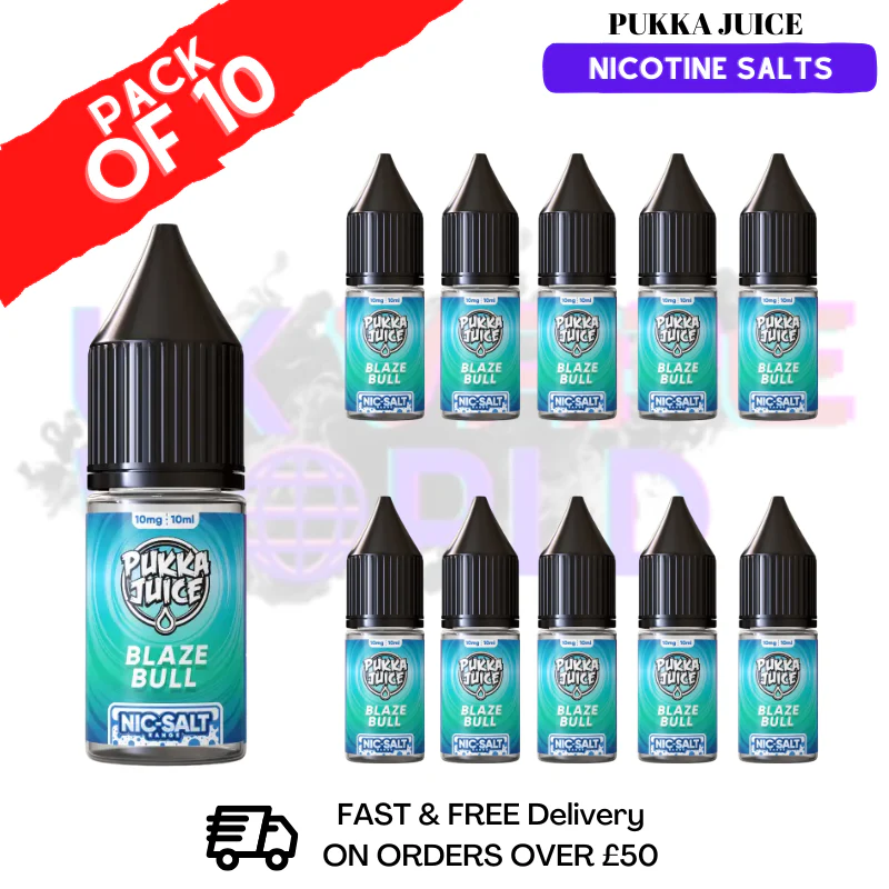 Blaze Bull Pukka Juice Nic Salt Box Of 10