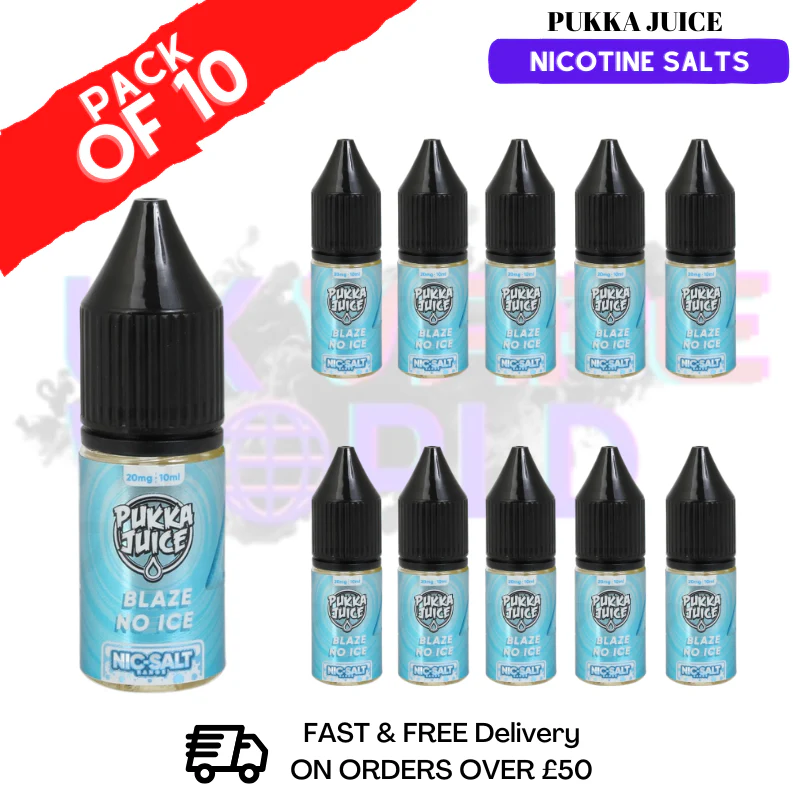 Blaze No Ice Pukka Juice Nic Salt Box Of 10