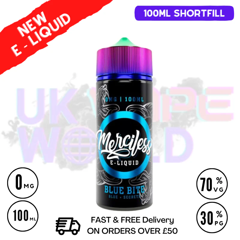 Blue Bite Merciless Shortfill Juice 100ML Eliquid