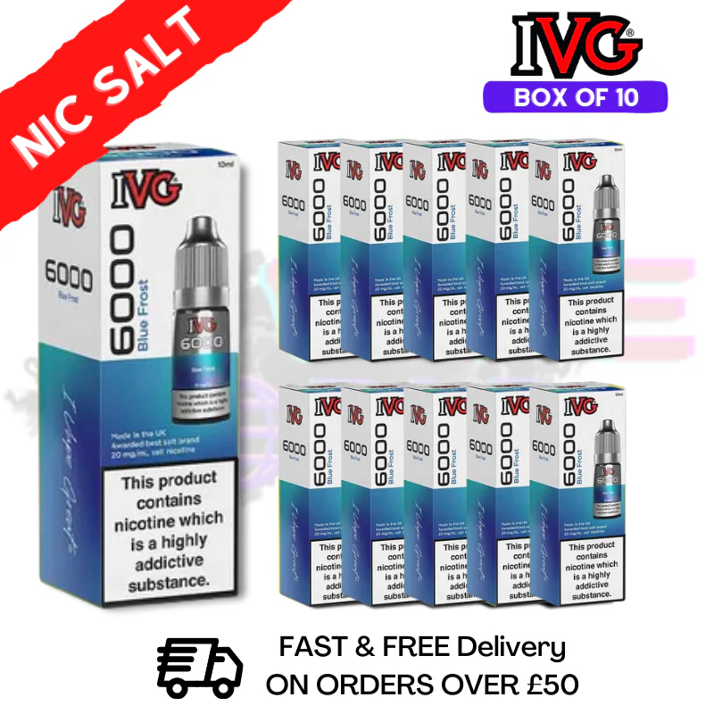 Blue Frost IVG 6000 Box Of 10 Nic Salt