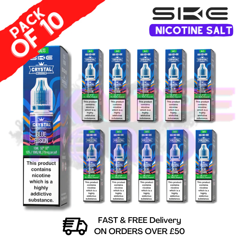 Blue Fusion Crystal SKE Nic Salt Box / Pack Of 10 - Image 2