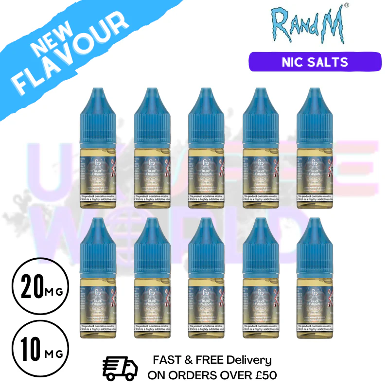 Blue Fusion RandM Tornado 7000 Nic Salt BOX OF 10
