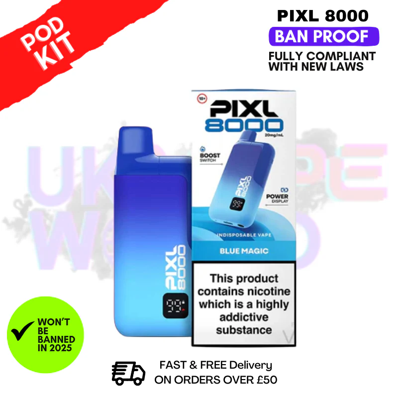 Blue Magic Pixl 8000 Puff Pod Kit