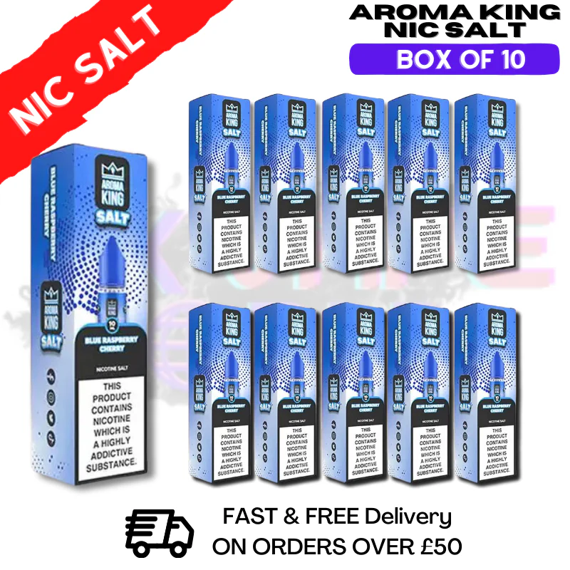 Blue Raspberry Cherry Aroma King Pack / Box Of 10 Nic Salts