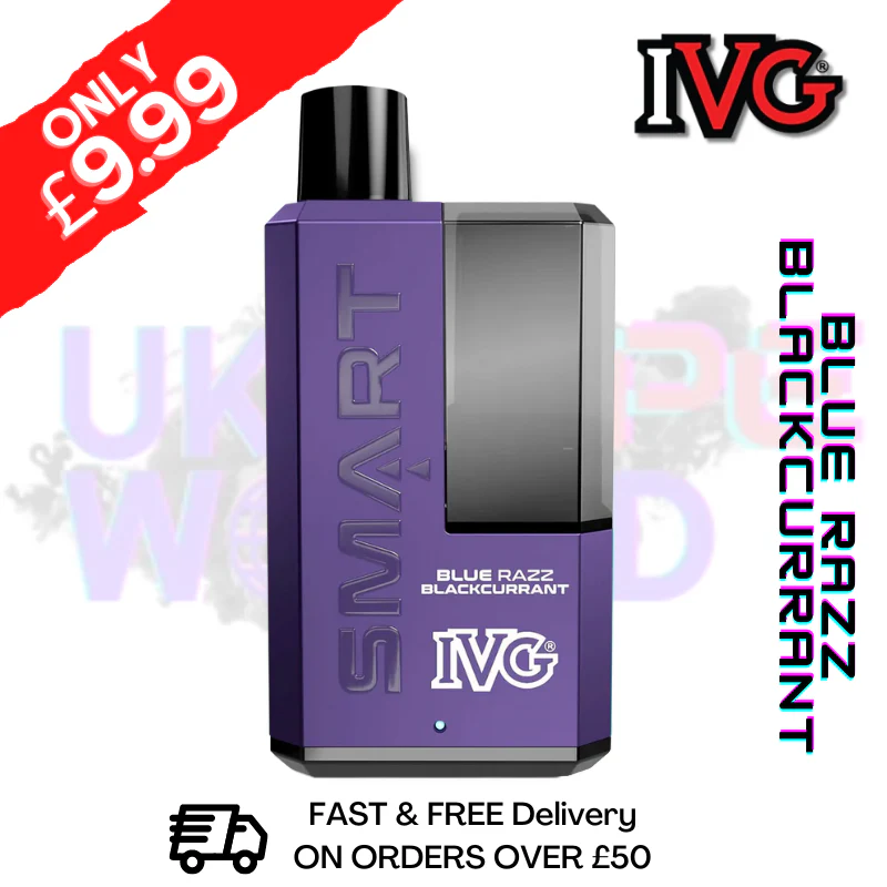 Blue Razz Blackcurrant IVG 5500 Smart Disposable Kit - ONLY £9.99
