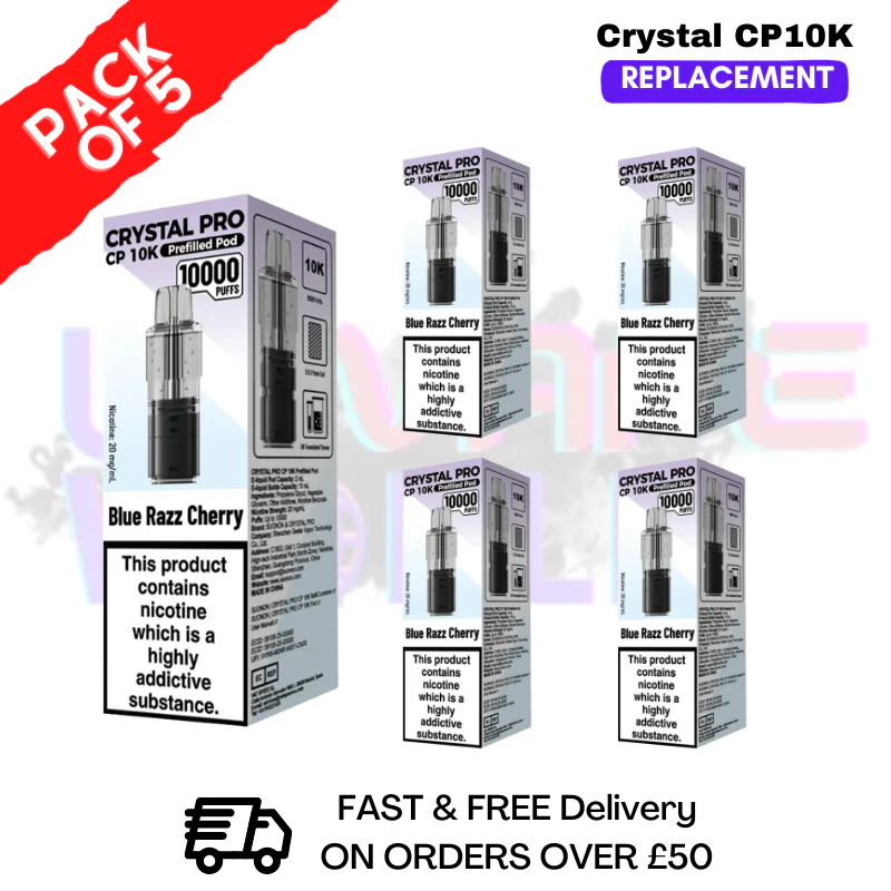 Blue Razz Cherry CP Pro 10K Replacement Pods Box Of 5