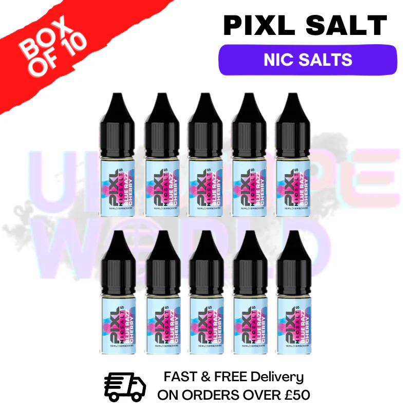Blue Razz Cherry Pixl Nic Salt Box Of 10